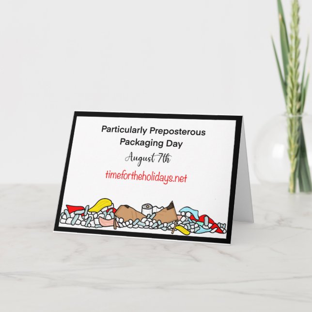 Tarjeta El 7 de agosto es un embalaje particularmente absu (Anverso)