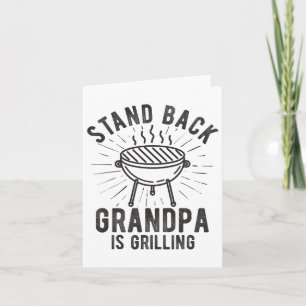 Tarjeta El Abuelo De Pájase En El Bbq Lover Padres D