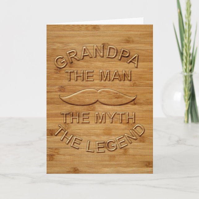 Tarjeta El Abuelo El Hombre El Mito La Leyenda (Anverso)