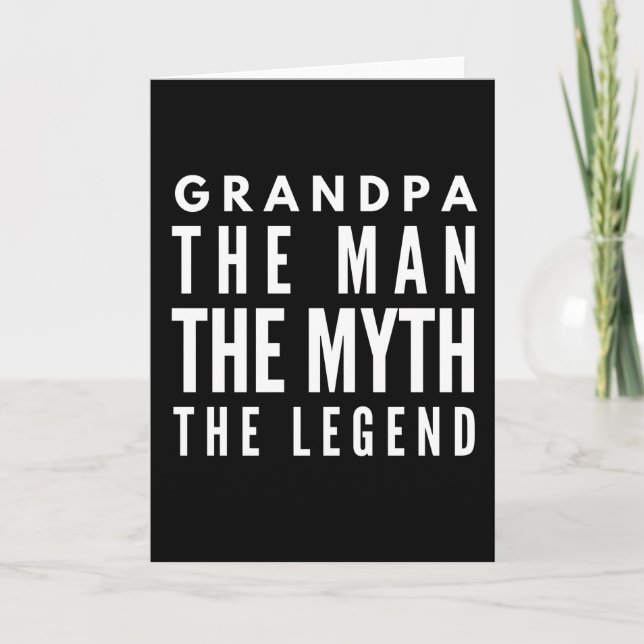 Tarjeta El Abuelo El Hombre El Mito La Leyenda (Anverso)