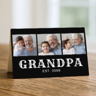 Tarjeta El abuelo fundó el Día de los abuelos de 3 fotos