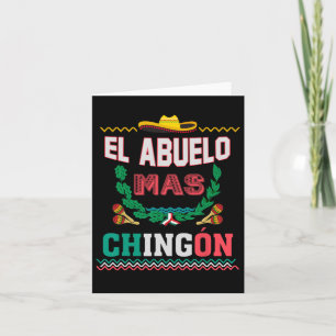 Tarjeta El Abuelo Más Chingón Abuelito Mexicano Día del Pa