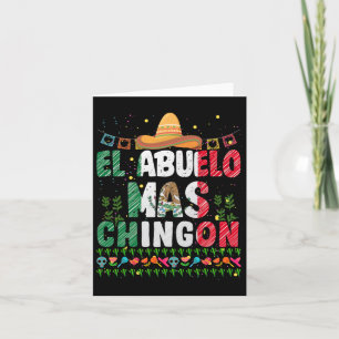 Tarjeta El Abuelo Mas Chingon Día del Padre Mexicano Abuel
