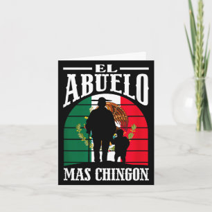 Tarjeta El abuelo más chingon divertido México mexicano ab