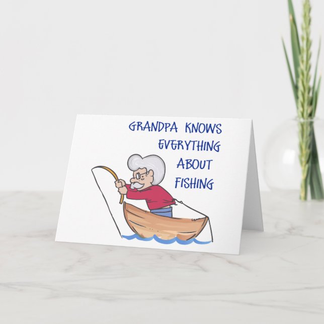 Tarjeta El abuelo sabe (Anverso)