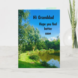 Tarjeta El abuelo se pone bien pronto saludo