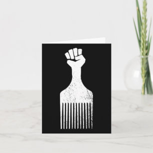 Tarjeta El Accionador De Pelo Afro Se Opone A La Vintage D