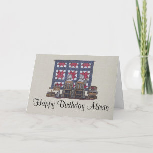 Tarjeta El acolchar de las mujeres de Amish