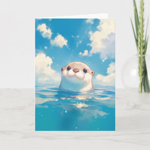 Tarjeta El Acuático Mundo de una Luta Adorable
