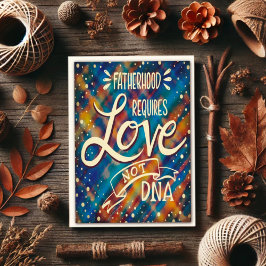 Tarjeta El ADN cita el pasado moderno del padre