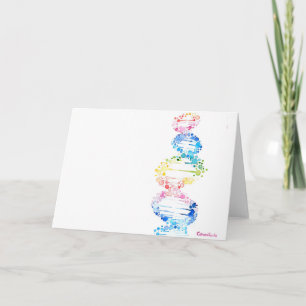 Tarjeta El ADN, el espíral de la vida