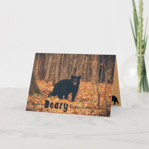 Tarjeta El Adorable Día del Padre del Oso Negro