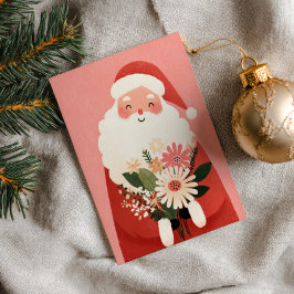 Tarjeta El adorable Personalizado Santa Claus Feliz Navida