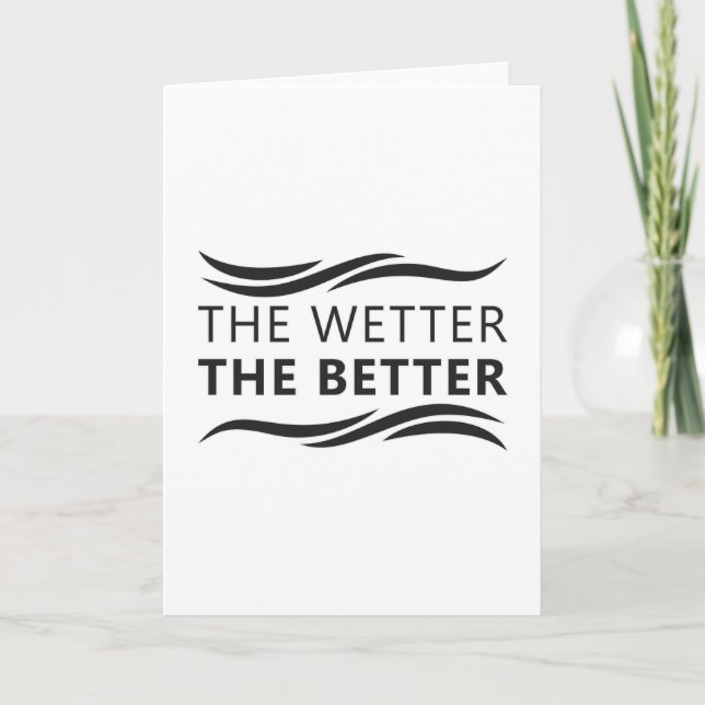 Tarjeta El Agua De Natación Mejor (Anverso)
