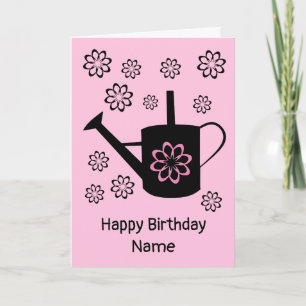 Tarjeta El agua puede cultivar flores cumpleaños