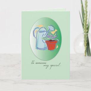 Tarjeta El agua puede plantar el cumpleaños