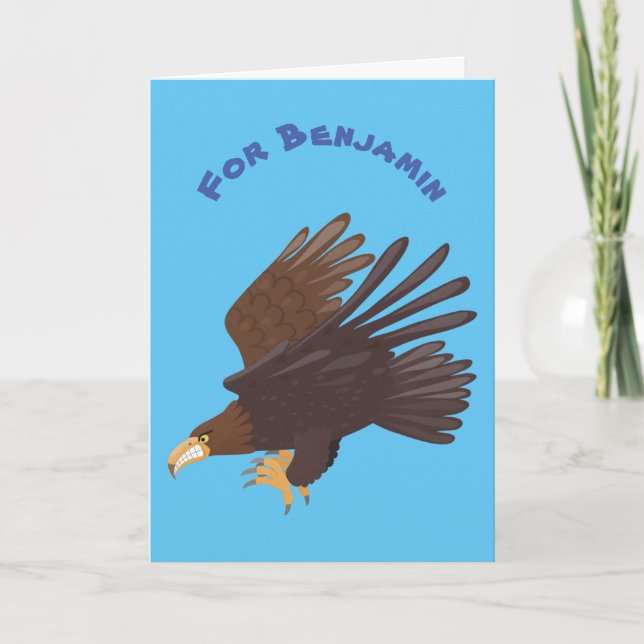 Tarjeta El águila dorada personalizado ilustracion (Anverso)