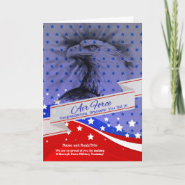 Tarjeta El águila estadounidense graduada de la Fuerza Aér