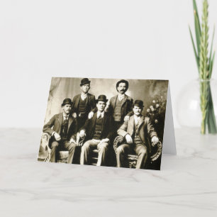 Tarjeta El agujero de Butch Cassidy en la banda de la pare