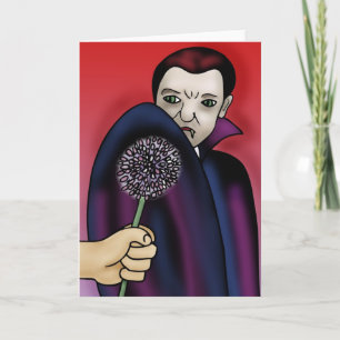 Tarjeta El ajo sale de la cometa del vampiro