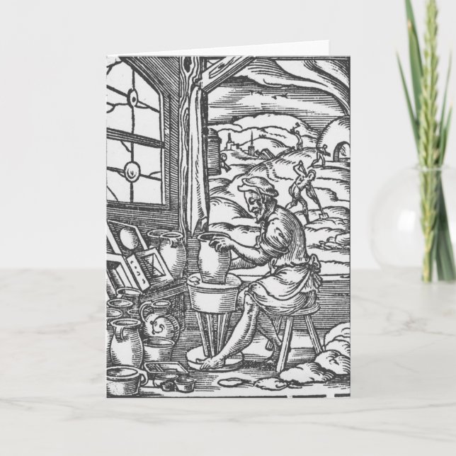 Tarjeta El alfarero, 1574 (Anverso)