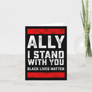 Tarjeta El aliado del problema de las vidas negras que est