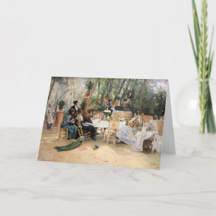 Tarjeta El almuerzo de los artistas escandinavos   Hugo Bi