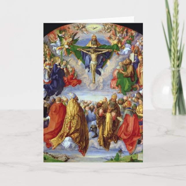 Tarjeta El Altarpiece de Landauer, Día de Todos los (Anverso)