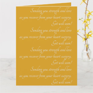 Tarjeta El Amarillo Personalizado Deseará Cirugía Cardíaca