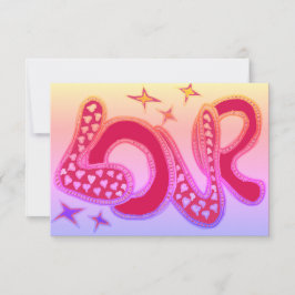 Tarjeta El amor al estilo de los años 60