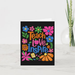 Tarjeta El amor de enseñar inspira de vuelta a la escuela