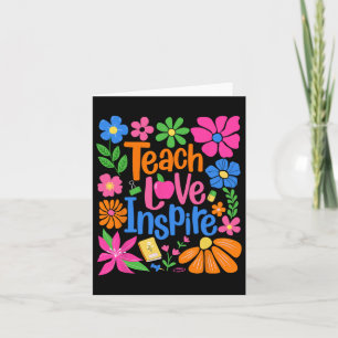 Tarjeta El amor de las clases inspira a los profesores de 