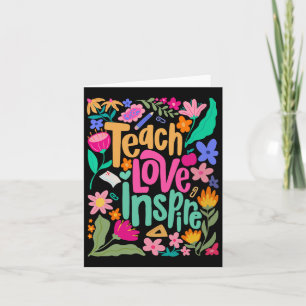 Tarjeta El amor de las clases inspira a los profesores de