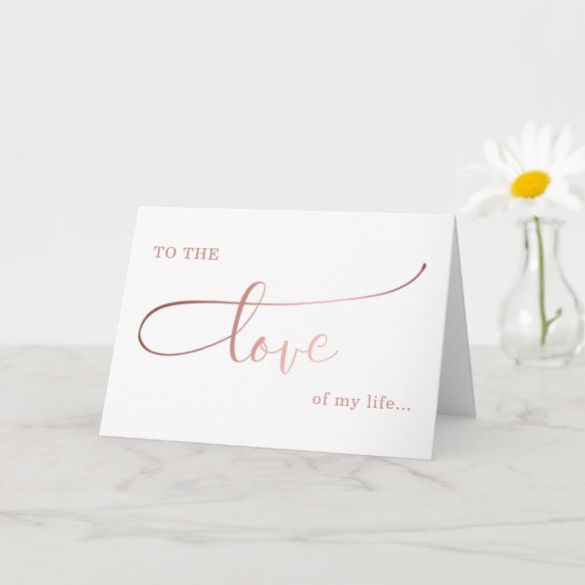 Tarjeta el amor de mi vida valentina/ amor por el aniversa (Planta pequeña)