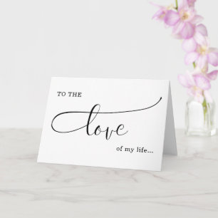 Tarjeta el amor de mi vida valentina/ amor por el aniversa