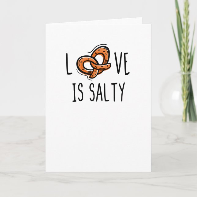Tarjeta El amor de Pretzel dice (Anverso)