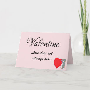 TARJETA EL AMOR DE SAN VALENTÍN NO GANA