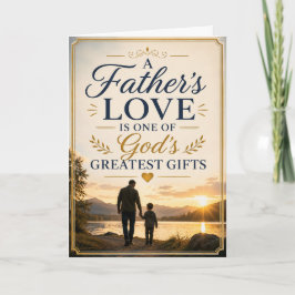 Tarjeta El amor de un padre es uno de los mejores regalos
