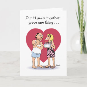 Tarjeta El amor del 11º Aniversario