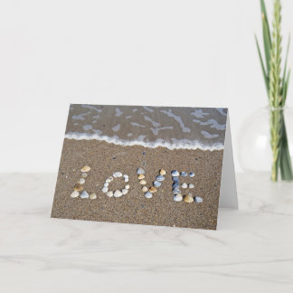 Tarjeta El amor en la playa