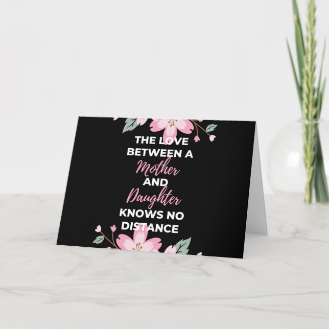 Tarjeta El Amor Entre Madre E Hija Sabe (Anverso)