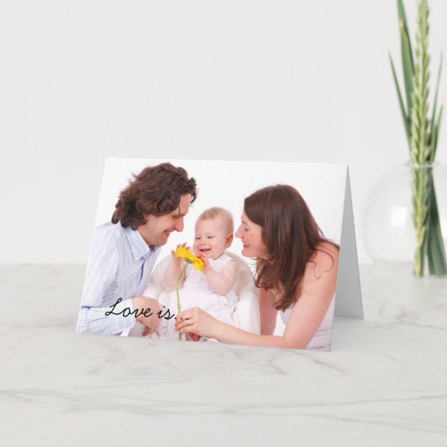 Tarjeta El amor es (Anverso)