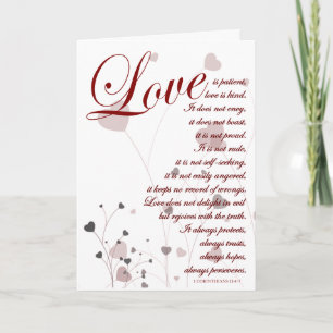 Tarjeta El amor es escritura Felicitaciones de boda