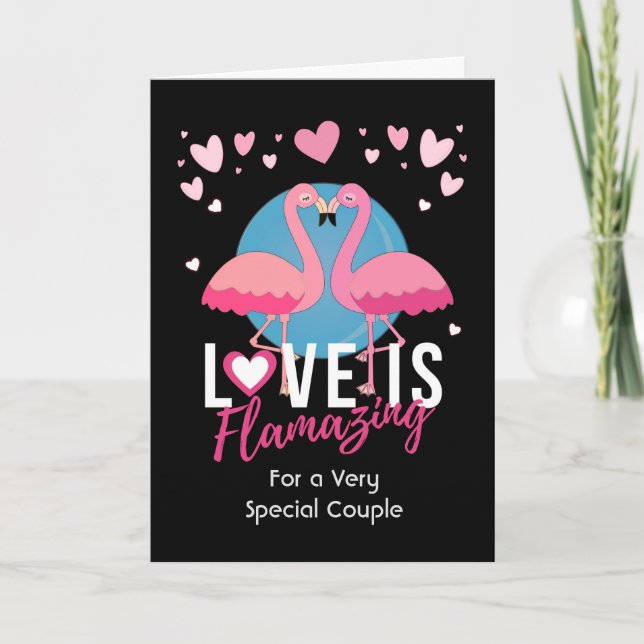 Tarjeta El amor es fascinante San Valentín para las pareja (Anverso)
