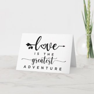 Tarjeta El amor es la aventura más grande