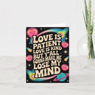 Tarjeta El Amor Es Paciente El Amor Es Amable Pero Ustedes