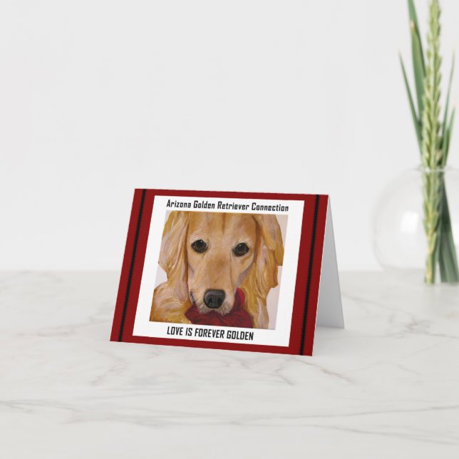 Tarjeta El amor es para siempre de oro (Anverso)