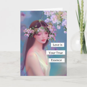 Tarjeta El amor es tu verdadera esencia   Ángel de aspecto