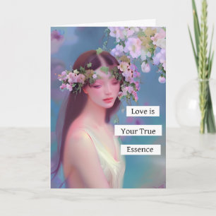 Tarjeta El amor es tu verdadera esencia Ángel de aspecto
