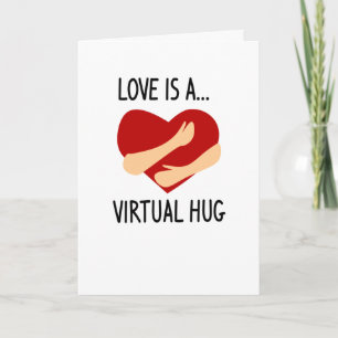 Tarjeta El amor es un abrazo virtual